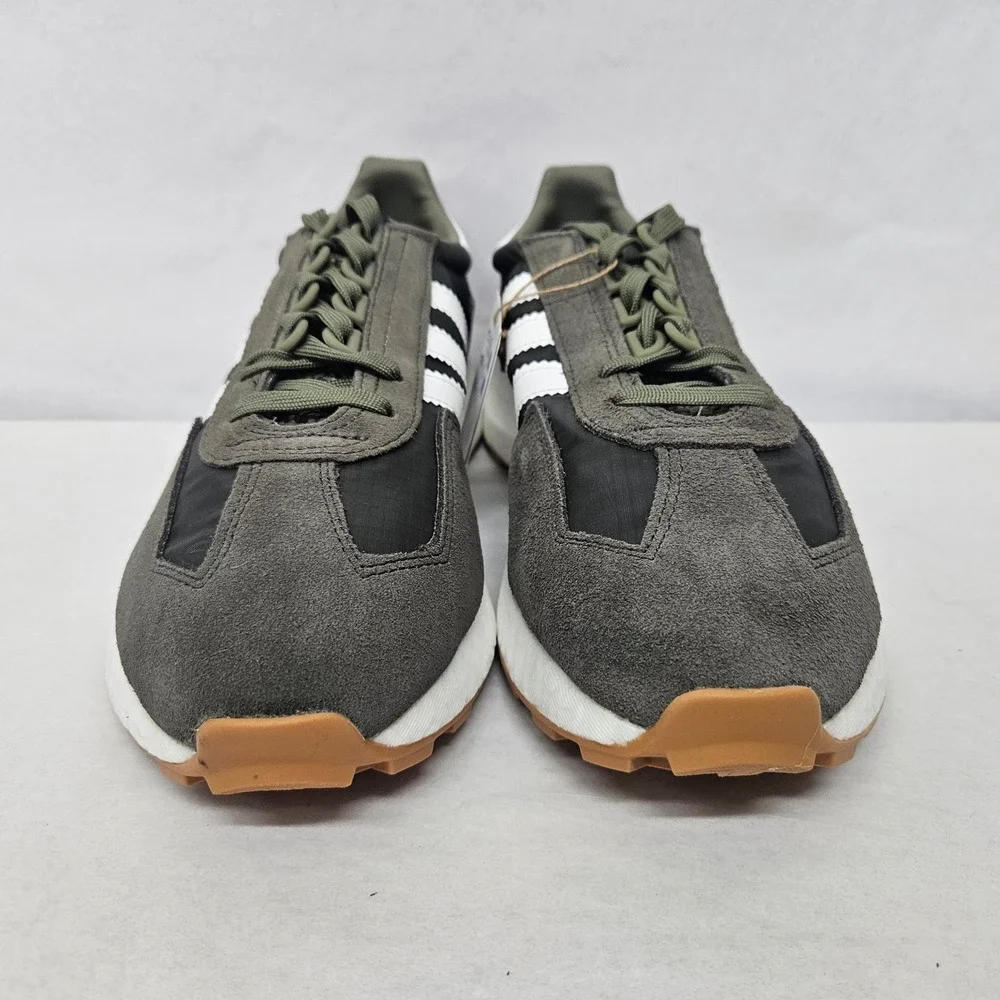 Adidas Retropy‎ E5 Casual Sneakers H03854 Olive White Gray Boost Mens Size 9.5
